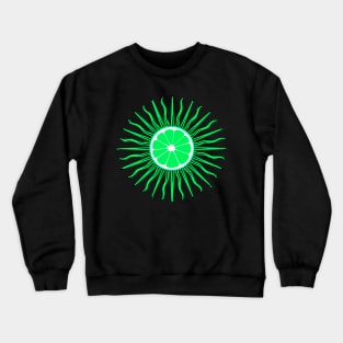 Lime Sunshine Crewneck Sweatshirt